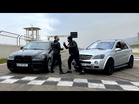 უტდ - Mercedes ML63 AMG vs BMW X5M - წლის ჯახი!